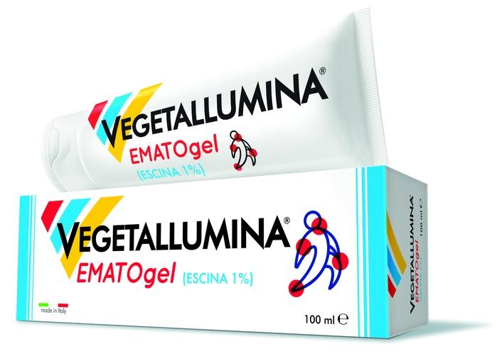 Vegetallumina Ematogel a Base di Escina 1% per gli Ematomi 100 ml