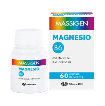 Massigen Magnesio B6 Integratore Alimentare 60 Capsule