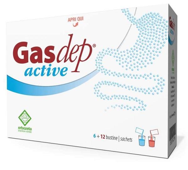 Erbozeta Gasdep Active Integratore Flora Intestinale 6+12 Bustine