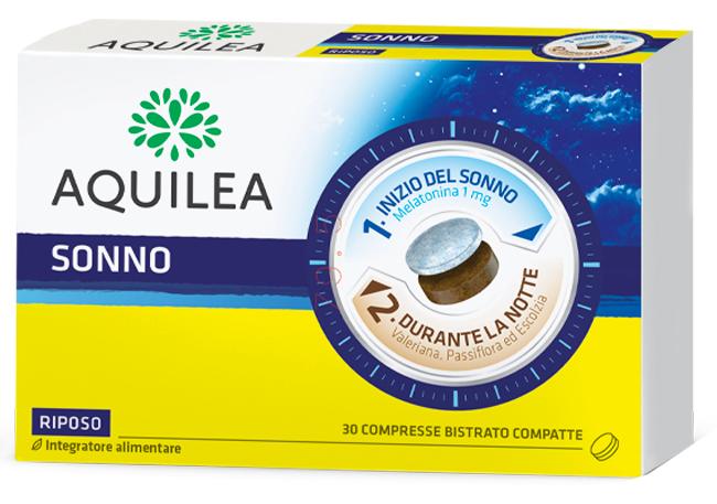 Aquilea Sonno Integratore Per Il Sonno Con Melatonina E Valeriana 30 Compresse