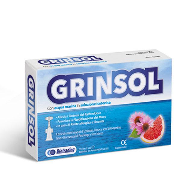 Grinsol Soluzione Orale per Benessere del Cavo Orale 15 Fiale da 5 ml