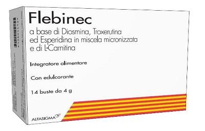 Alfasigma Flebinec Integratore Alimentare 14 Buste da 4 g