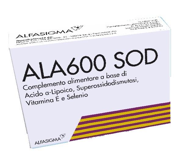Ala600 Sod Integratore Alimentare per Stress e Stanchezza 20 Compresse