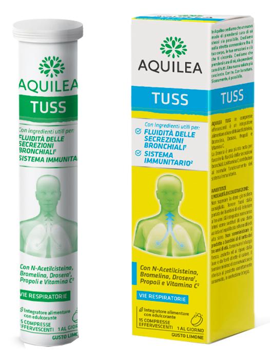Aquilea Tuss Integratore Per Vie Respiratorie E Difese Immunitarie 15 Compresse