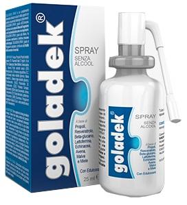 Goladek Spray No Alcool Integratore Alimentare per la Gola 25 ml