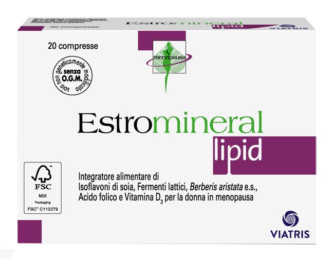 Estromineral Lipid Integratore Alimentare Menopausa 20 Compresse