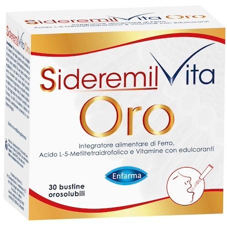 Sideremil Vita Oro Integratore per Energia 30 Bustine