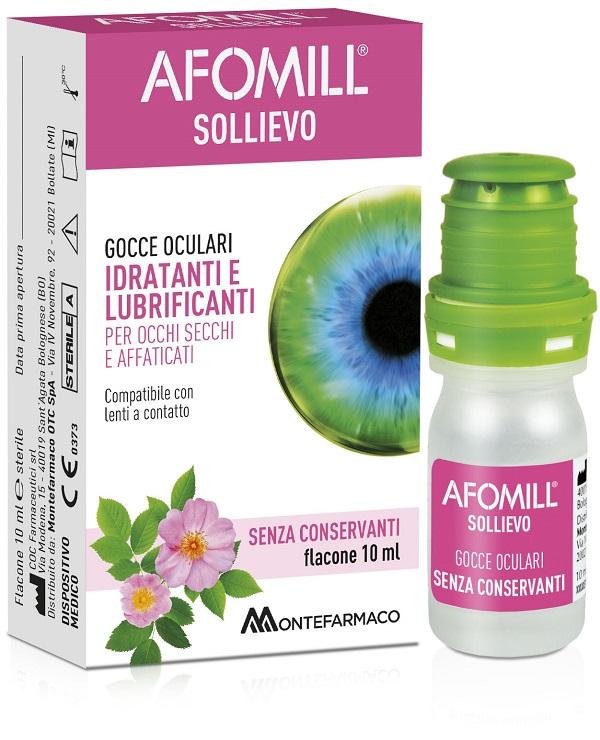 Afomill Sollievo Gocce Oculari con Acido Ialuronico 10 ml