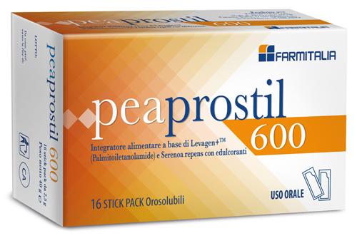 Peaprostil 600 Integratore Prostata e Vie Urinarie 16 Stick Pack Orosolubili
