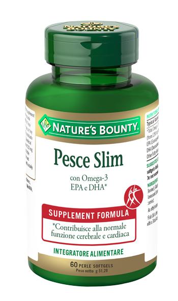 Nature's Bounty Nature-Pesce Slim Integratore Omega-3 EPA e DHA 60 Perle Softgel