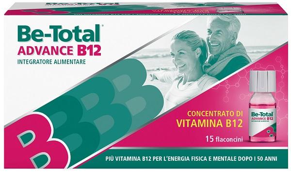 Be-Total Advance B12 Integratore Concentrato di Vitamina B12 15 Flaconcini