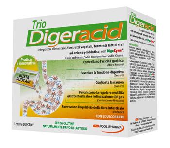 Trio Digeracid Integratore Alimentare per la Digestione 12 Buste