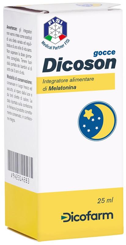 Dicofarm Dicoson Gocce Integratore Alimentare di Melatonina 25 ml