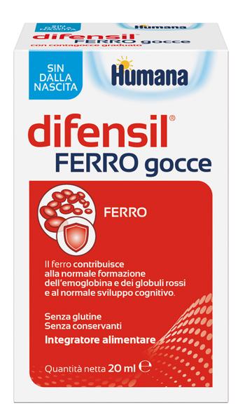 Humana Difensil Ferro Gocce Integratore Alimentare 20 ml