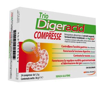 Trio Digeracid Integratore Alimentare per la Digestione 24 Compresse