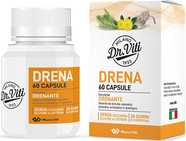 Dr. Viti Drena Forte Integratore Drenante E Antiossidante 60 Capsule