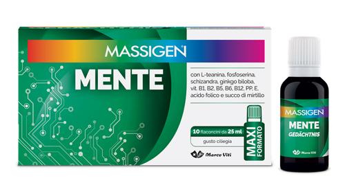 Massigen Mente Integratore Alimentare 10 Flaconi Da 25 ml