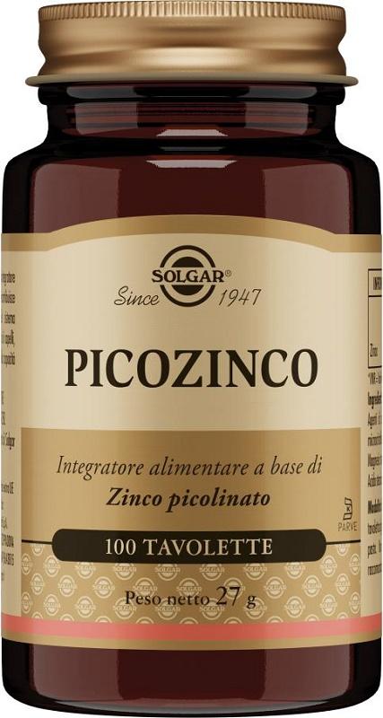 Solgar Picozinco Integratore Alimentare 100 Tavolette