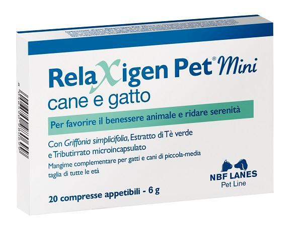Nbf Lanes Relaxigen Pet Mini Mangime Complementare Cane/Gatto 20 Compresse