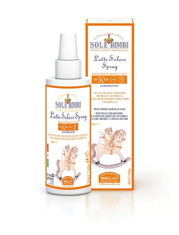 Sole Bimbi Latte Solare SPF 50+ per Bambini Flacone da 100ml