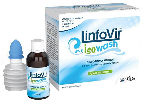Linfovir Isowash Soluzione Salina Isotonica 8 Flaconi Da 60ml