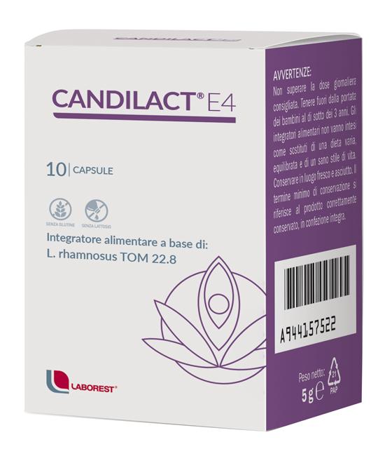 Candilact E4 Integratore Per L'Equilibrio Della Flora Batterica 10 Capsule