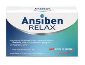 Ansiben Relax Integratore Alimentare per Ansia e Stress 15 Compresse