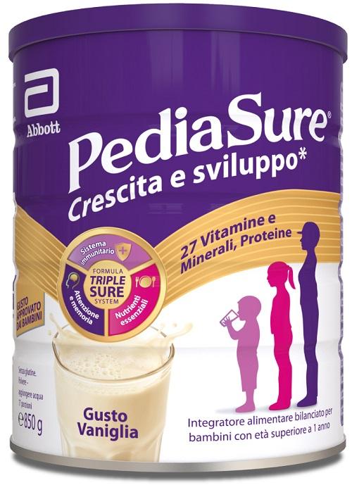 Pediasure Crescita E Sviluppo Integratore Alimentare per Bambini Vaniglia 850g