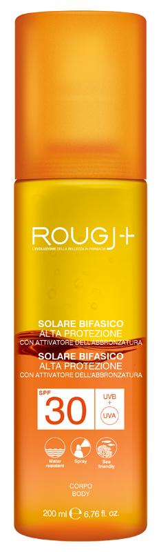 Rougj Solare Bifasico Spf30 con Attivatore di Melanina 200 ml