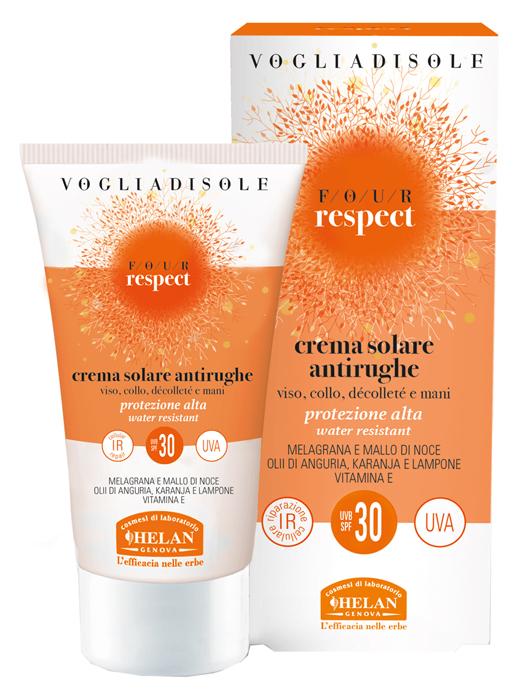 Voglia Sole Respect Crema Solare Protezione SPF 30