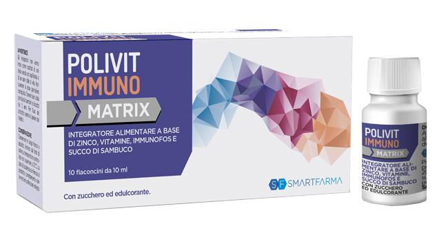 Polivit Immuno Matrix in Flacone da 10 ml per Supporto Immunitario