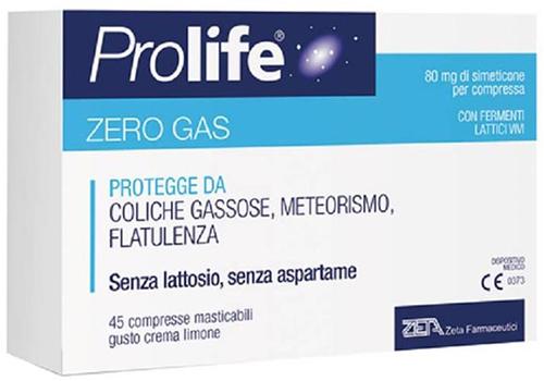 Prolife Zerogas Integratore per Gonfiore e Crampi Addominali 45 Compresse