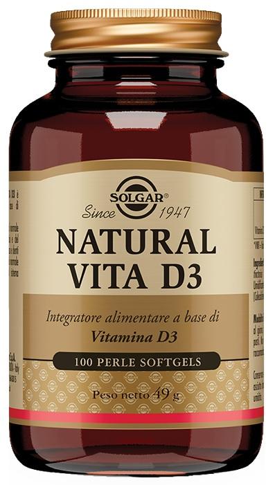 Natural Vita D3 Integratore di Vitamina D3 100 perle
