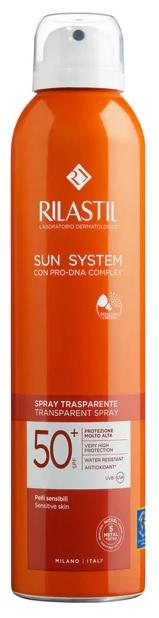 Rilastil Sun System SPF50 Spray Solare Corpo Trasparente Nebulizzante 200 ml