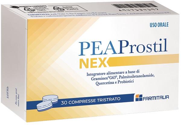 Peaprostil Nex Integratore per Supporto Prostatico 30 Compresse Tristrato