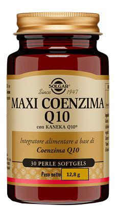 Solgar MaxiCoenzima Q10 Integratore Antiossidante 30 Perle Softgel