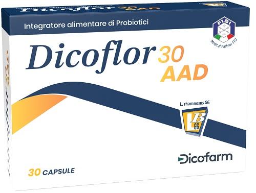 Dicoflor 30 AAD Integratore per il Benessere Intestinale 30 Compresse