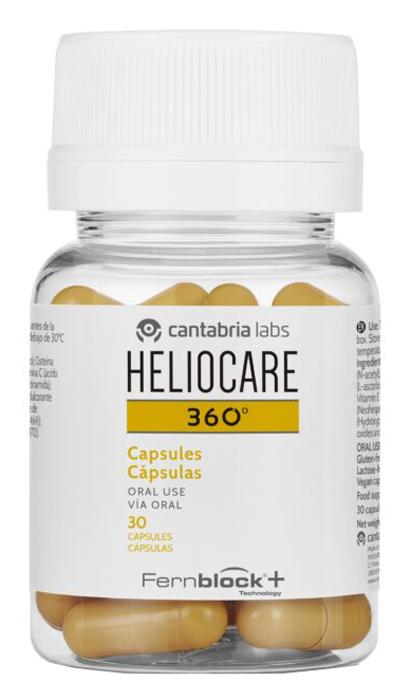 Heliocare 360° Integratore Alimentare per Preparare la Pelle Al Sole 30 Capsule