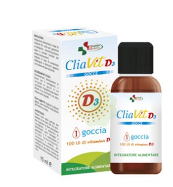 CliaVit D3 Integratore Per Benessere Di Ossa E Sistema Immunitario Gocce 15 ml