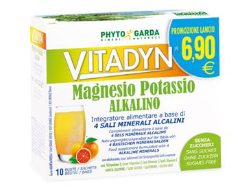 Vitadyn Magnesio Potassio Alkalino Integratore Senza Zucchero 10 Bustine da 6 g