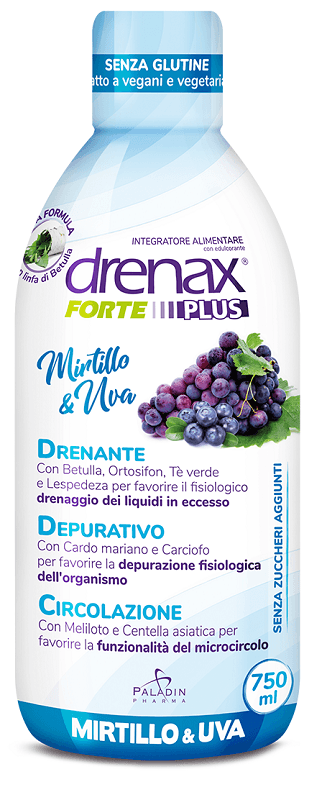 Drenax Forte Plus Originale Con Mirtillo E Uva 750 ml