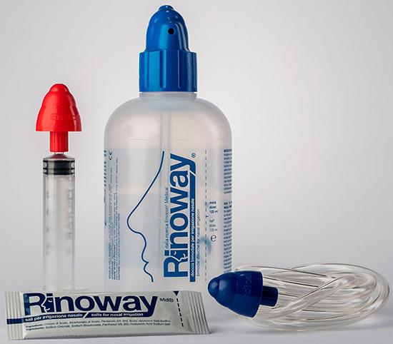 Rinoway Kit Doccia Nasale con 15 Sali Isotonici