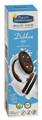 Piaceri Mediterranei Dobloni Dark Biscotti Senza Glutine 120 g