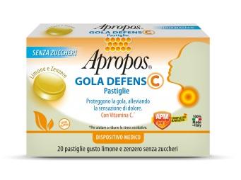 Apropos Gola Defens C Limone Zenzero Per Il Benessre Della Gola 20 Pastiglie S/Z