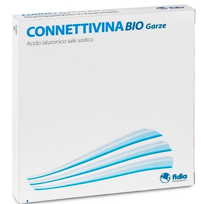 Fidia Connettivina Bio Garze Con Acido Ialuronico Trattamento Ferite 10x10 cm