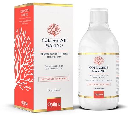 Optima Collagene Marino Liquido Integratore Benessere Pelle Unghie e Capelli 500