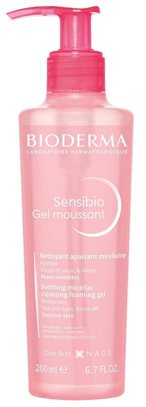 Bioderma Sensibio Gel Moussant Detergente Micellare Lenitivo Viso e Occhi 200 ml