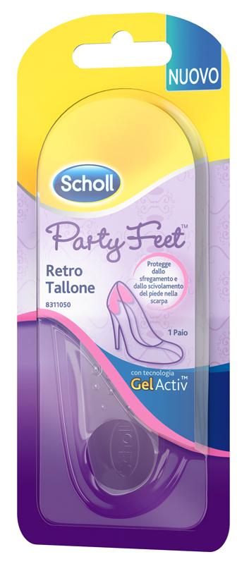 Scholl Gel Activ Party Feet Plantare Ortopedico Per Retro Tallone 1 Pezzo