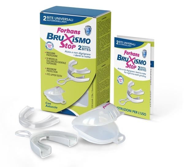 Forhans Bruxismo Stop Bite per Denti 2 pezzi