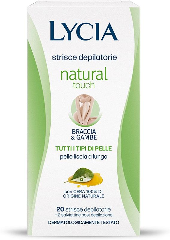 Lycia Natural Touch Strisce Depilatorie Braccia E Gambe 20 Pezzi